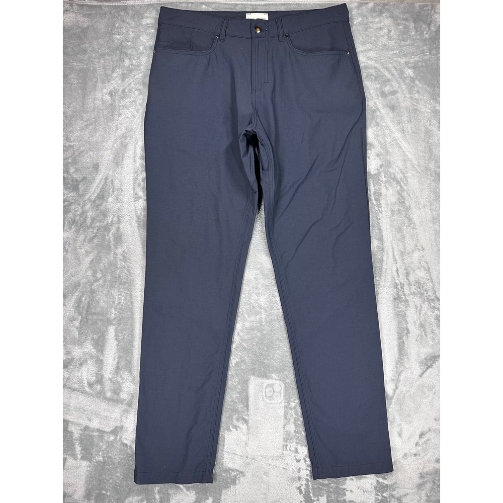 Olivers Apparel Passage Pants Mens 36 Gray Performance Stretch 5-Pocket Trousers